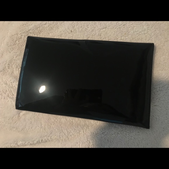 NWOT Black Patent Envelope Clutch - Picture 3 of 5
